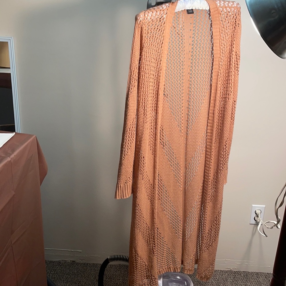 Serendipity by Victoria Crocheted long cardigan